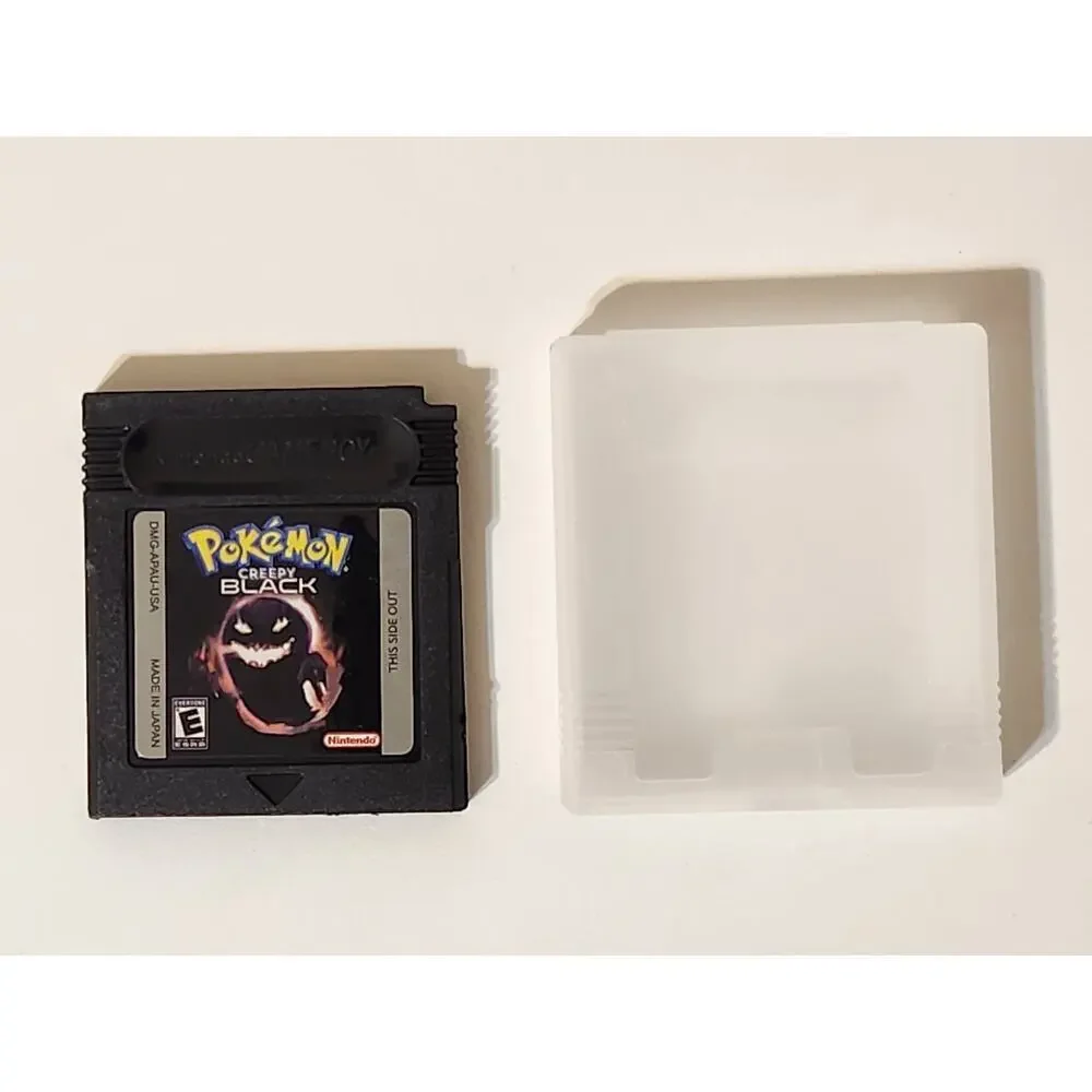 Nintendo Gameboy Color Pokemon Creepy Black Video Game US Version W/Case NEW
